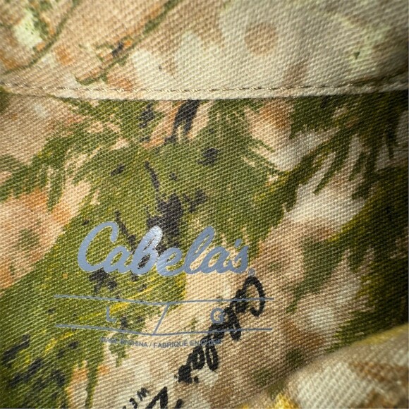 Cabela's Zonz Western Camouflage Button-Up Shirt Womens Large Long Sleeve - Picture 4 of 12